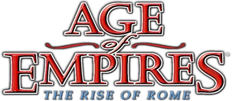 Game logo of Age of Empires: The Rise of Rome (1998)