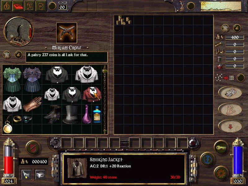Image from the game Arcanum: Of Steamworks and Magick Obscura (2001)