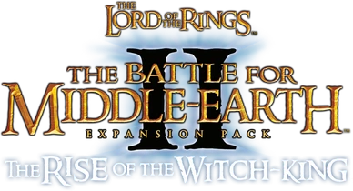 Game logo of Battle for Middle-earth II: Rise of the Witch King (2006)