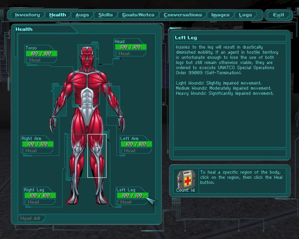 Image from the game Deus Ex (2000)