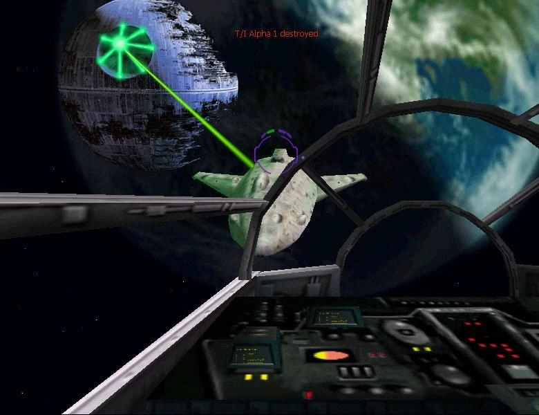 Image from the game Star Wars: X-Wing Alliance (1999)